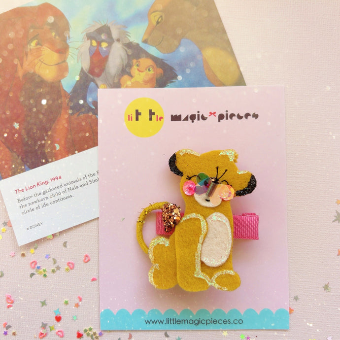 Simba, The Lion King Character Inspired Hair Clip - Little Magic Pieces