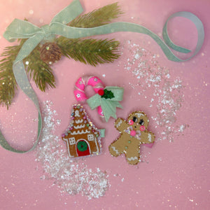NEW Gingerbread House Hair Clip - Little Magic Pieces