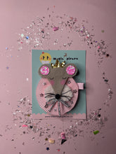 Load image into Gallery viewer, Mouse King from Christmas Nutcracker Glitter Hair Clip - Little Magic Pieces