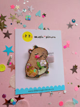 Load image into Gallery viewer, Rosie the Capybara Hair Clip