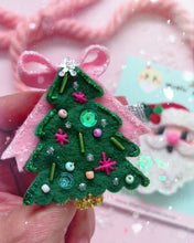 Load image into Gallery viewer, NEW ‘Oh Christmas Tree’ Glitter Hair Clip - Little Magic Pieces