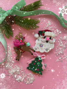 NEW ‘Oh Christmas Tree’ Glitter Hair Clip - Little Magic Pieces