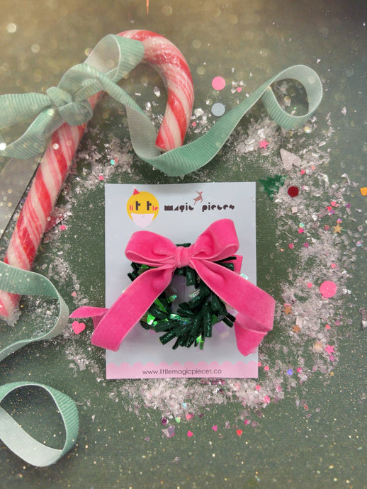 NEW Festive Wreath Hair Clip - Little Magic Pieces