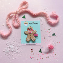 Load image into Gallery viewer, NEW Gingerbread Man Hair Clip - Little Magic Pieces