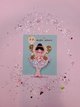 Load image into Gallery viewer, Sugar Plum Fairy Glitter Hair Clip from Christmas Nutcracker - Little Magic Pieces