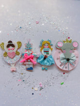 Load image into Gallery viewer, Ballerina Clara from Christmas Nutcracker Glitter Hair Clip - Little Magic Pieces