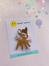 Load image into Gallery viewer, Bambi Character Inspired Glitter Hair Clip - Little Magic Pieces