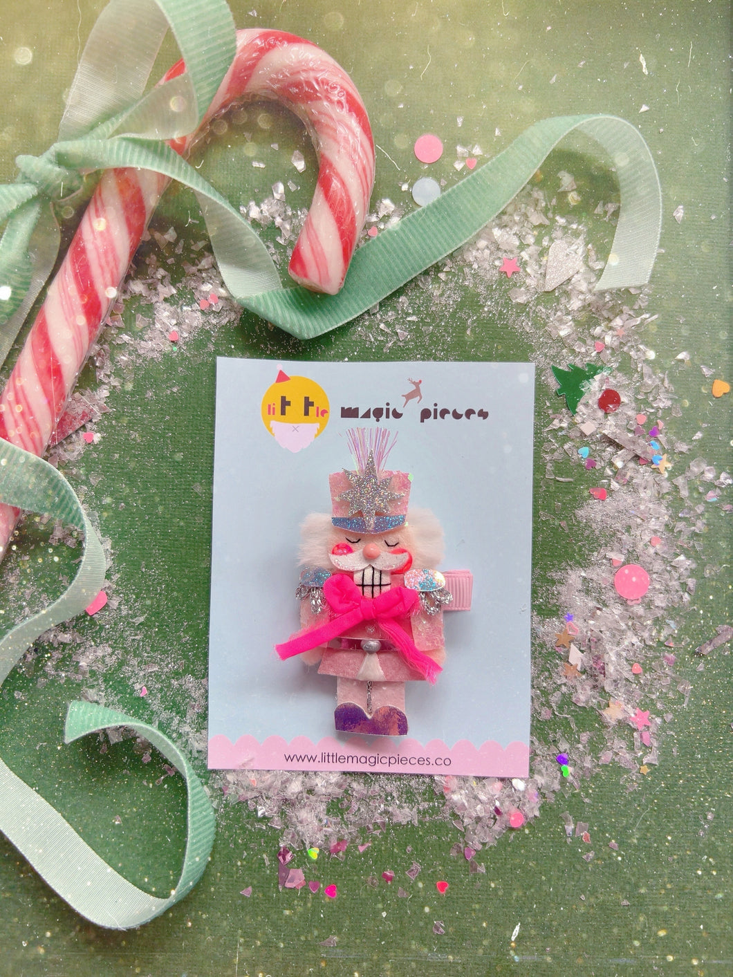 NEW Nutcracker Glitter Hair Clip - Little Magic Pieces