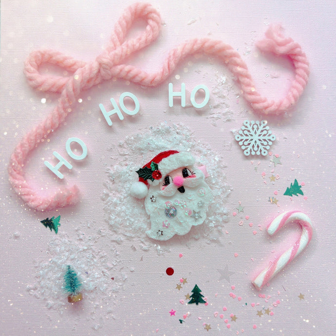 NEW Santa Glitter Hair Clip - Little Magic Pieces