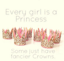 Load image into Gallery viewer, Princess Crown Glitter Hair Clip