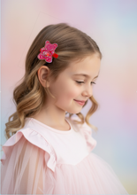 Load image into Gallery viewer, Little Pink Gummy Bear Glitter Hair Clip