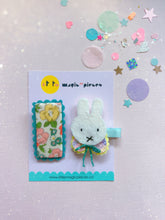 Load image into Gallery viewer, Miffy Inspired Hair Clip Set, Spring - Little Magic Pieces