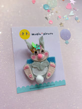 Load image into Gallery viewer, Thumper Character Inspired Glitter Hair Clip - Little Magic Pieces