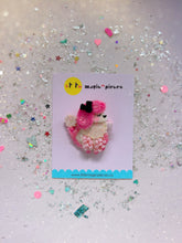 Load image into Gallery viewer, Pretty in Pink Poodle Puppy Glitter Hair Clip - Little Magic Pieces