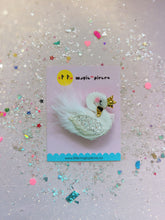 Load image into Gallery viewer, Prima Ballerina Swan Glitter Hair Clip - Little Magic Pieces