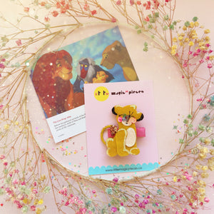 Simba, The Lion King Character Inspired Hair Clip - Little Magic Pieces