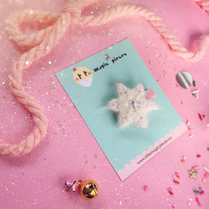 Festive Snow Flake Hair Clip - Little Magic Pieces