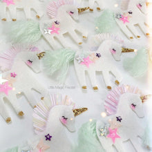 Load image into Gallery viewer, I Believe in Unicorns, Unicorn Glitter Hair Clip - Little Magic Pieces