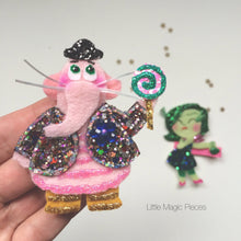 Load image into Gallery viewer, Inside Out Inspired Bing Bong Hair Clip, Glitter Hair Clip - Little Magic Pieces