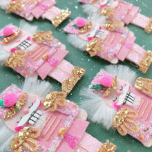 Load image into Gallery viewer, Pink Nutcracker Glitter Hair Clip - Little Magic Pieces