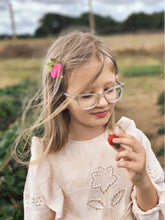 Load image into Gallery viewer, Strawberry Beaded Felt Hair Clip - Little Magic Pieces
