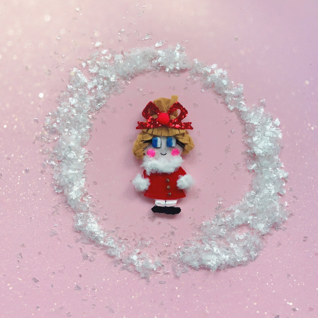 Grinch Movie Inspired Cindy Lou Who Glitter Hair Clip - Little Magic Pieces