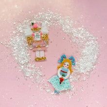 Load image into Gallery viewer, Christmas Nutcracker, Clara, Glitter Hair Clip, Ballerina - Little Magic Pieces