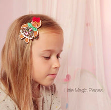 Load image into Gallery viewer, Gingerbread Girl Glitter Hair Clip - Little Magic Pieces