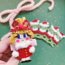 Load image into Gallery viewer, Grinch Movie Inspired Cindy Lou Who Glitter Hair Clip - Little Magic Pieces